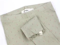 Lil Atelier moss gray blomstret legging